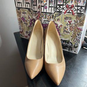 Nine West Etta Women's Leather High Heels - Color: Medium - NWOT